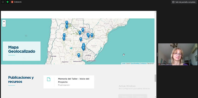 Mapa de los lotes demostrativos